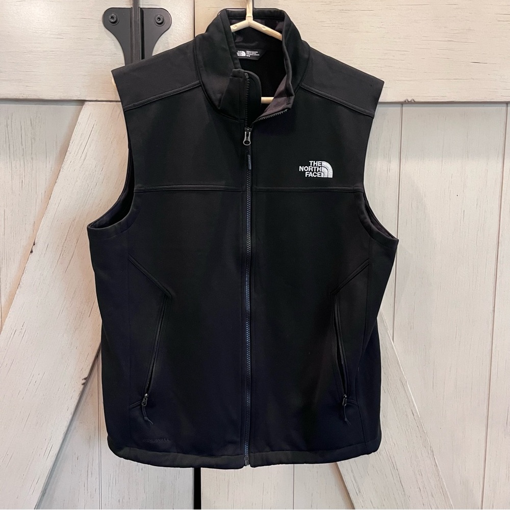 The North Face Black Vest with White Logo